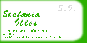 stefania illes business card