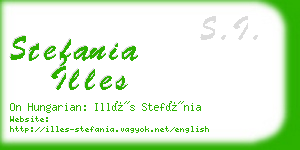 stefania illes business card